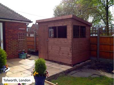 Picture of a garden shed in Tolworth